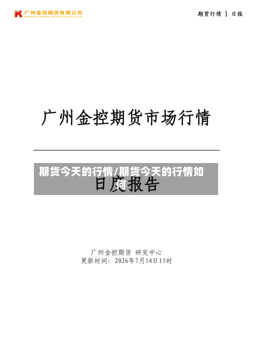 期货今天的行情/期货今天的行情如何