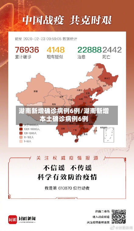 湖南新增确诊病例6例/湖南新增本土确诊病例6例