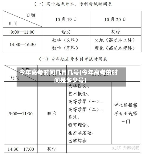 今年高考时间几月几号(今年高考的时间是多少号)-第2张图片