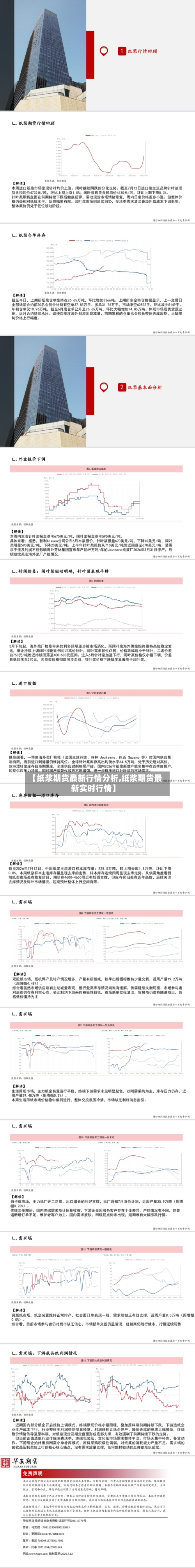 【纸浆期货最新行情分析,纸浆期货最新实时行情】