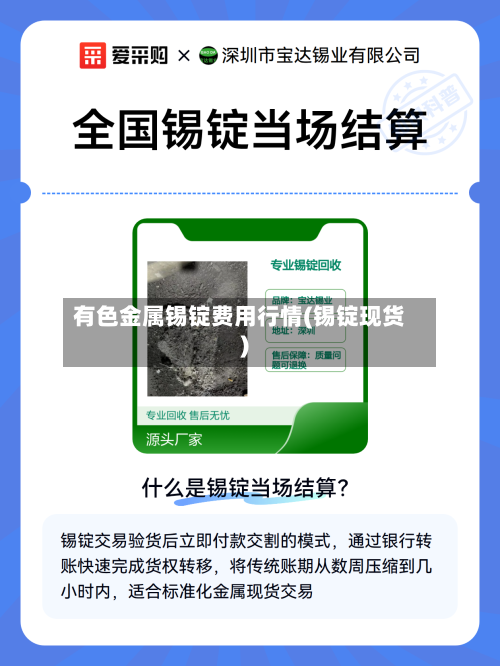 有色金属锡锭费用行情(锡锭现货)