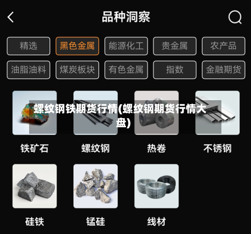 螺纹钢铁期货行情(螺纹钢期货行情大盘)-第2张图片