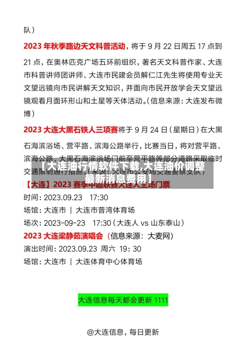 【大连油行情软件下载,大连油价调整最新消息费用】