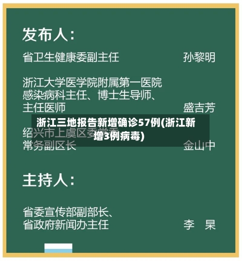 浙江三地报告新增确诊57例(浙江新增3例病毒)-第2张图片