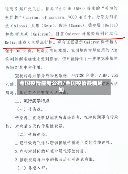 全国疫情最新公布/全国疫情最新通知-第2张图片