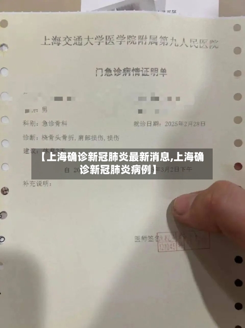 【上海确诊新冠肺炎最新消息,上海确诊新冠肺炎病例】-第3张图片