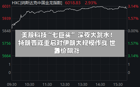 美股科技“七巨头” 深夜大跳水！特朗普或重启对伊朗大规模作战 世界油价飙涨