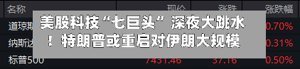 美股科技“七巨头” 深夜大跳水！特朗普或重启对伊朗大规模作战 世界油价飙涨-第2张图片