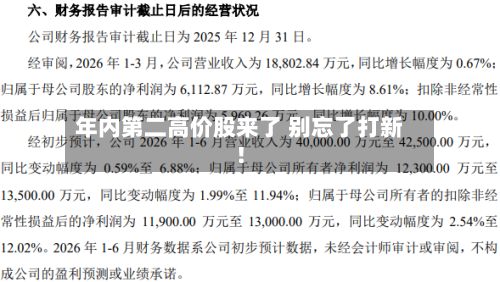 年内第二高价股来了 别忘了打新！-第3张图片