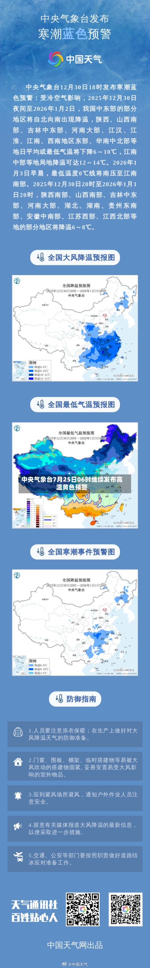 中央气象台7月25日06时继续发布高温黄色预警-第2张图片