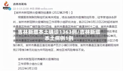吉林新增本土确诊1363例/吉林新增本土病例1例-第2张图片