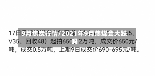 9月焦炭行情/2021年9月焦煤会大跌吗-第3张图片