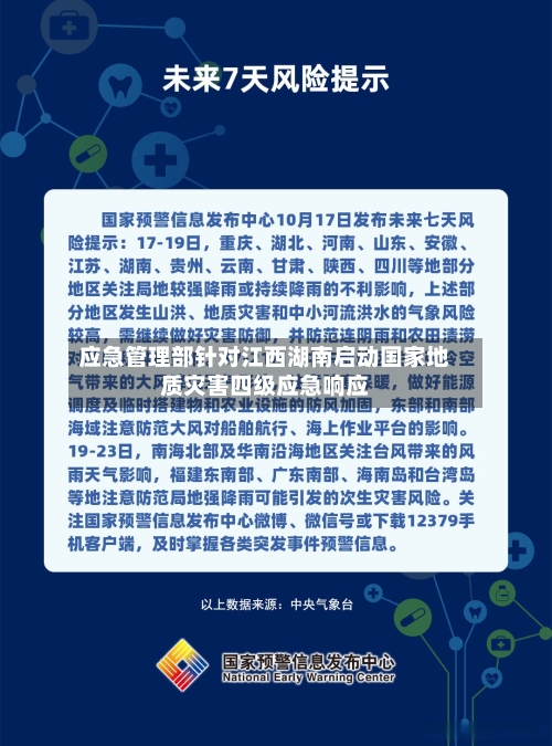 应急管理部针对江西湖南启动国家地质灾害四级应急响应-第2张图片
