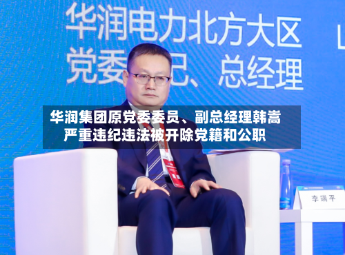 华润集团原党委委员、副总经理韩嵩严重违纪违法被开除党籍和公职