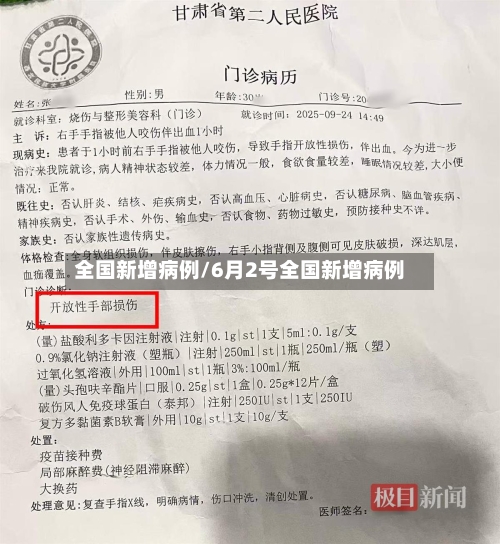 全国新增病例/6月2号全国新增病例