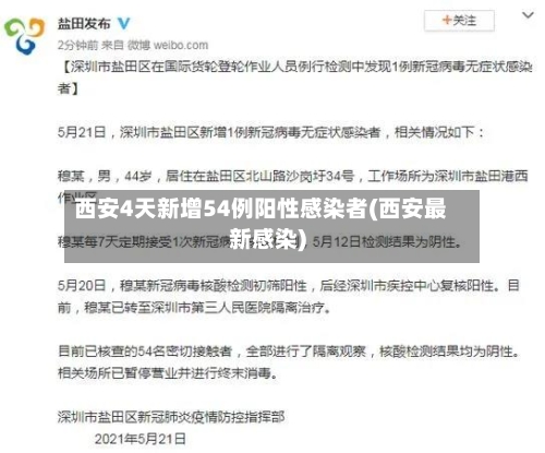 西安4天新增54例阳性感染者(西安最新感染)