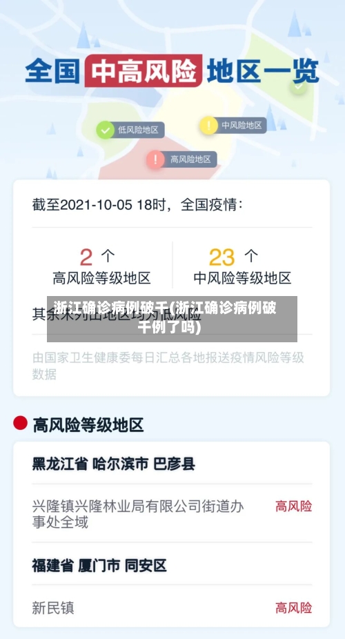 浙江确诊病例破千(浙江确诊病例破千例了吗)-第2张图片