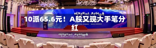 10派65.6元！A股又现大手笔分红-第3张图片