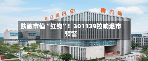 跌破市值“红线”！301139拉响退市预警