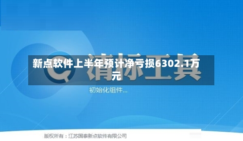 新点软件上半年预计净亏损6302.1万元