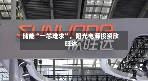 储能“一芯难求	”，阳光电源投资欣旺达-第1张图片