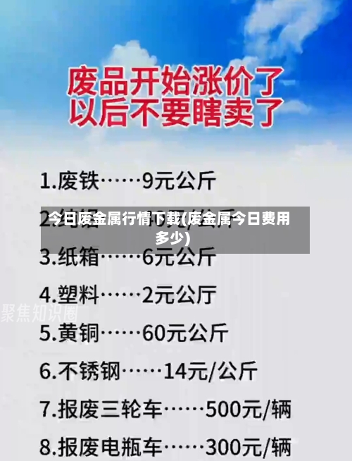 今日废金属行情下载(废金属今日费用多少)-第2张图片