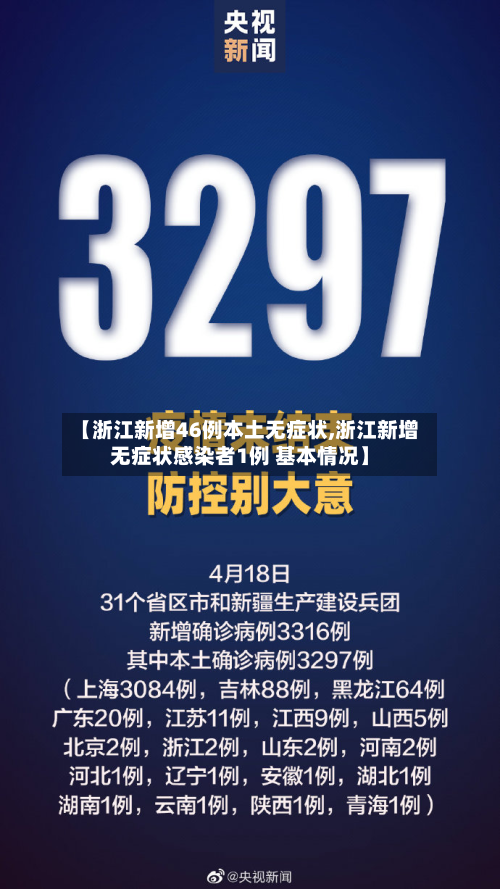 【浙江新增46例本土无症状,浙江新增无症状感染者1例 基本情况】