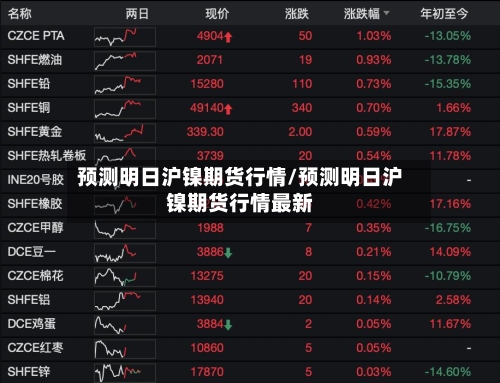预测明日沪镍期货行情/预测明日沪镍期货行情最新