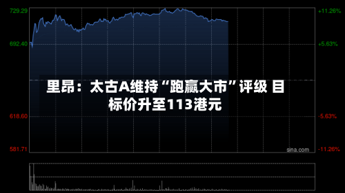 里昂：太古A维持“跑赢大市	”评级 目标价升至113港元-第1张图片