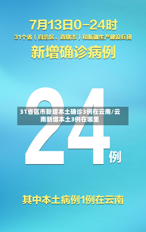 31省区市新增本土确诊3例在云南/云南新增本土3例在哪里