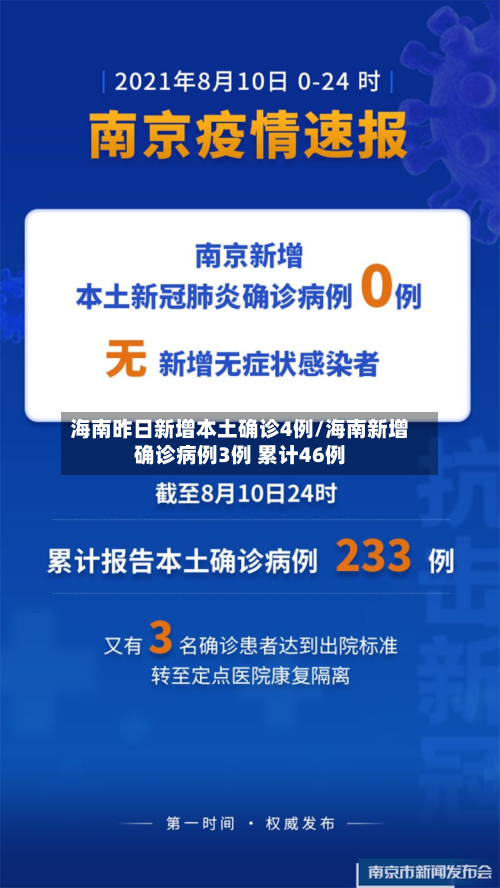 海南昨日新增本土确诊4例/海南新增确诊病例3例 累计46例-第3张图片