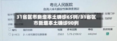 31省区市新增本土确诊65例/31省区市新增本土确诊90例-第3张图片