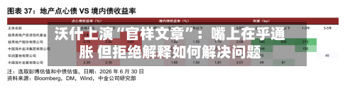 沃什上演“官样文章”：嘴上在乎通胀 但拒绝解释如何解决问题-第2张图片