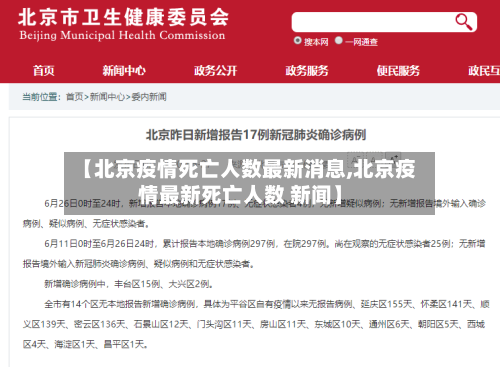 【北京疫情死亡人数最新消息,北京疫情最新死亡人数 新闻】