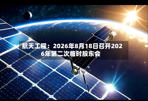 航天工程：2026年8月18日召开2026年第二次临时股东会-第2张图片