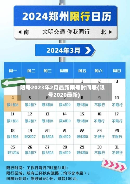 限号2023年2月最新限号时间表(限号2020最新)-第2张图片