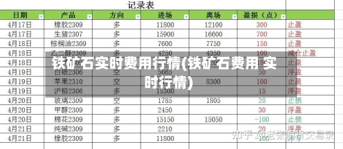铁矿石实时费用行情(铁矿石费用 实时行情)