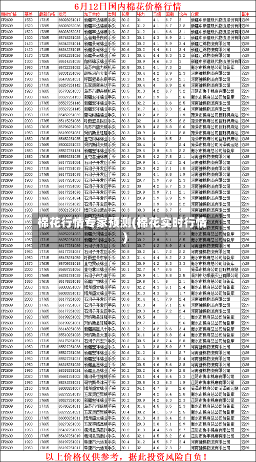 棉花行情专家预测(棉花实时行情)-第2张图片