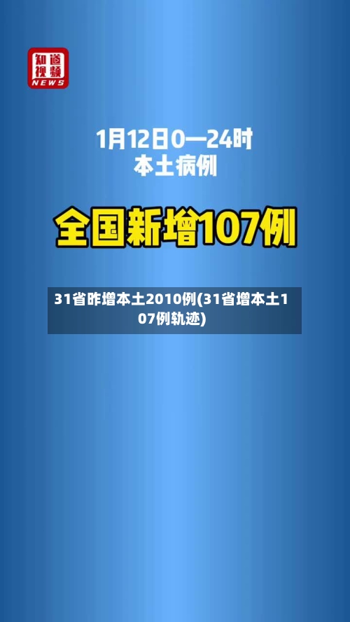 31省昨增本土2010例(31省增本土107例轨迹)