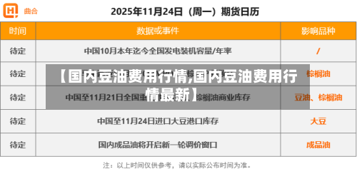 【国内豆油费用行情,国内豆油费用行情最新】-第3张图片