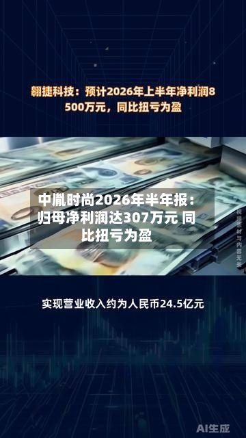 中胤时尚2026年半年报：归母净利润达307万元 同比扭亏为盈