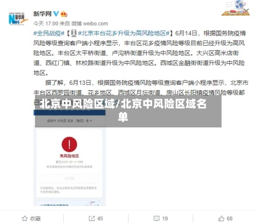 北京中风险区域/北京中风险区域名单