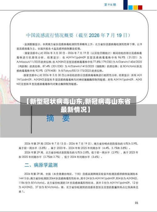 【新型冠状病毒山东,新冠病毒山东省最新情况】-第2张图片