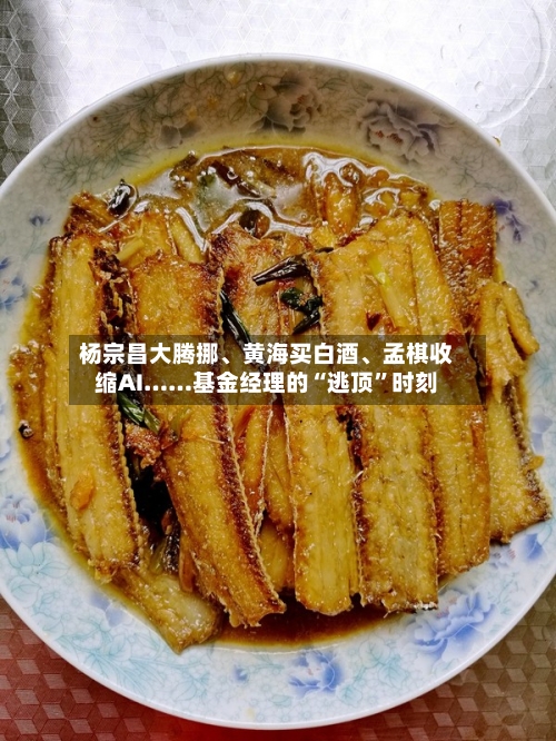 杨宗昌大腾挪、黄海买白酒、孟棋收缩AI……基金经理的“逃顶”时刻-第2张图片