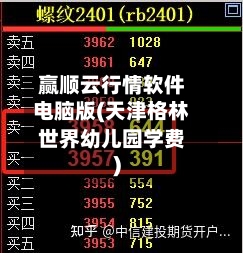 赢顺云行情软件电脑版(天津格林世界幼儿园学费)-第3张图片
