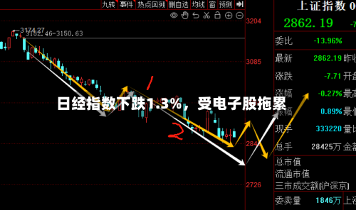 日经指数下跌1.3%,受电子股拖累