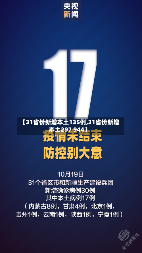 【31省份新增本土135例,31省份新增本土297 944】-第3张图片
