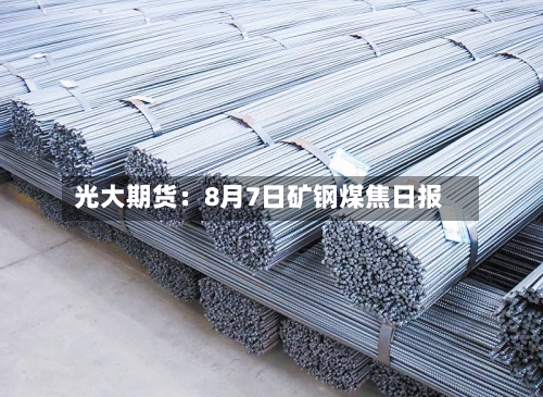 光大期货：8月7日矿钢煤焦日报-第2张图片